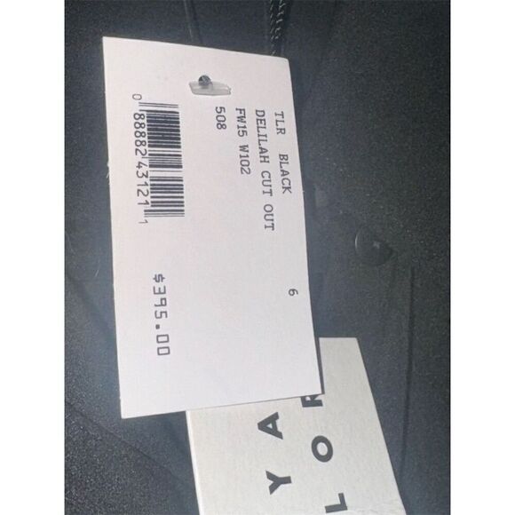 Tanya Taylor Women's Black Della Cut Out Blouse Size 6 Casual Fall - Picture 4 of 9